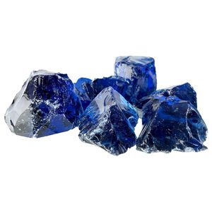 vidaXL Puutarhakivet Sininen 12 cm Lasi