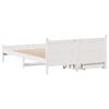 vidaXL S&auml;ngynrunko ilman patjaa valkoinen 150x200 cm t&auml;ysi m&auml;nty