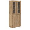 vidaXL Korkea kaappi 2 pcs Artisan tammi 69,5 x 34 x 180 cm