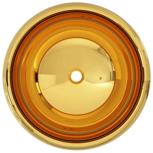 vidaXL Pesuallas 40x15 cm keraaminen kulta