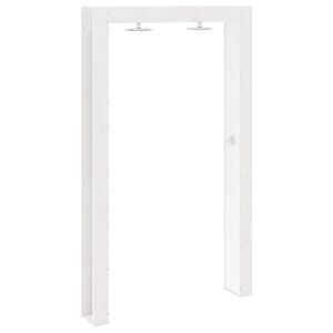 vidaXL Ulko-suihku 226 cm T&auml;ysi m&auml;nty ja ruostumaton ter&auml;s valkoinen