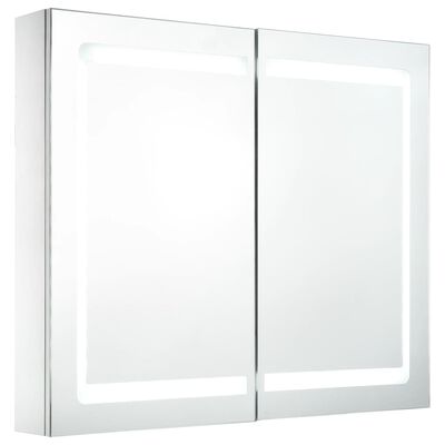 vidaXL LED kylpyhuoneen peilikaappi 80x12,2x68 cm