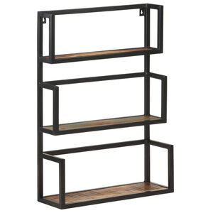 vidaXL Sein&auml;hylly 60x20x85 cm kierr&auml;tetty t&auml;yspuu