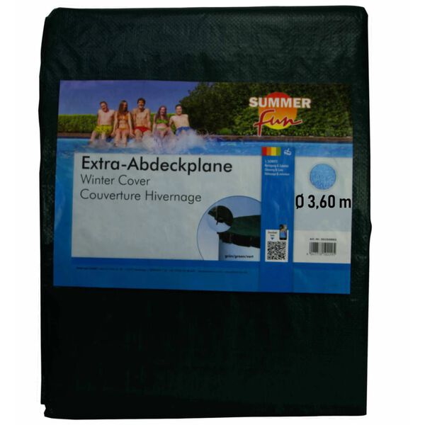 Summer Fun Uima-altaan talvisuoja pyöreä 360 cm PVC vihreä