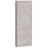 vidaXL Kenk&auml;kaappi betoninharmaa 59x17x169 cm tekninen puu