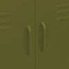vidaXL Varastokaappi oliivinvihreä 80x35x101,5 cm teräs