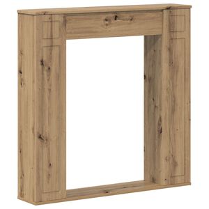 vidaXL Takan kehys Artisaanitammi 100 x 20 x 100 cm Tekninen puu