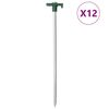 vidaXL Telttatapit 12 kpl 25 cm 7 mm galvanoitu ter&auml;s ja PP