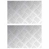 vidaXL Portaan askelma 2 kpl 30 x 20 cm Hopea Alumiini Suorakaide