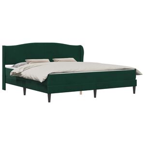 vidaXL S&auml;ngyn runko p&auml;&auml;tyll&auml; Musta 6FT Super King Size Sametti