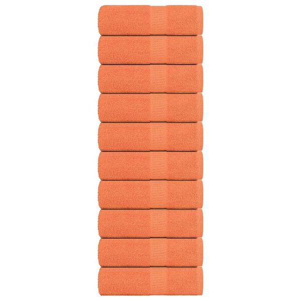 vidaXL Pesupyyhkeet FROGN 10 kpl oranssi 30x30 cm 360 gsm