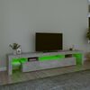 vidaXL TV-taso LED-valoilla betoninharmaa 215x36,5x40 cm