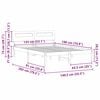 vidaXL S&auml;ngyn runko p&auml;&auml;tyll&auml; Ruskea 4FT6 Double Massiivinen m&auml;nty