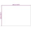 vidaXL Alue matot HUARTE Luonnollinen 340 x 240 cm Polyesteri