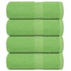 vidaXL Vieraspyyhkeet SAMMAKO 4 kpl omenanvihre&auml; 30x50 cm 360 gsm