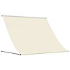 vidaXL Sis&auml;&auml;nkelattava markiisi kerma 250x150 cm kangas ja ter&auml;s