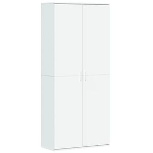 vidaXL Kaappi valkoinen 80x35x180 cm tekninen puu