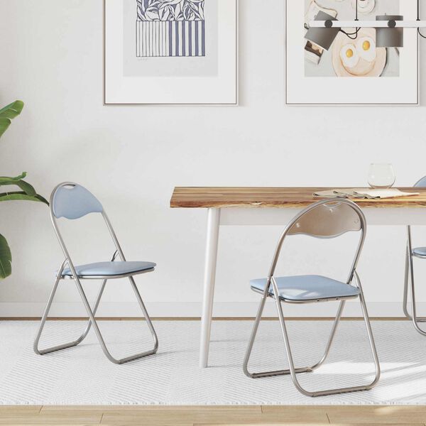 vidaXL Kangasl&auml;pp&auml;tuoli 2 pcs Harmaa 48 x 43,5 x 81 cm Nahkavaatetus