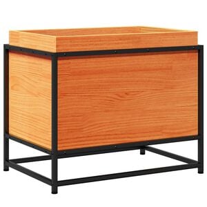 vidaXL Kukkalaatikko vahanruskea 60x40x50 cm t&auml;ysi m&auml;nty