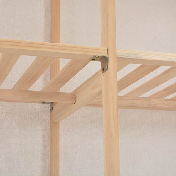 vidaXL Vaatekaappi valkoinen 200x40x170 cm kangas