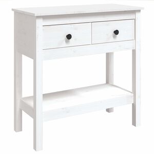 vidaXL Konsolip&ouml;yt&auml; valkoinen 75x35x75 cm t&auml;ysi m&auml;nty