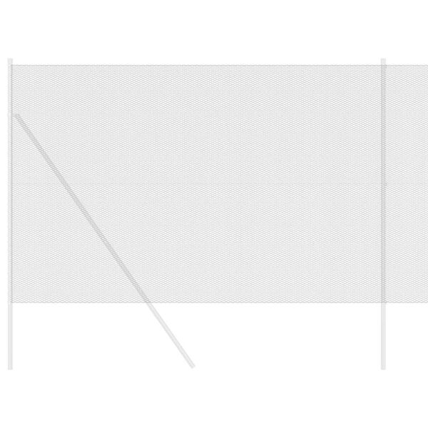 vidaXL Kuusikulmainen aita Harmaa 1.6 x 100 m Teräs