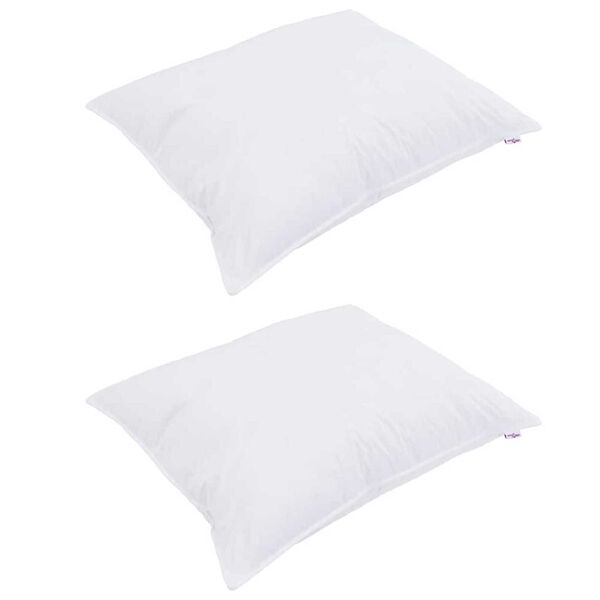 vidaXL Tyyny tyynyll&auml; 2 pcs Valkoinen 50 x 70 cm Puuvilla