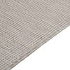 vidaXL Ulkomatto Flatweave 80x250 cm vaaleanharmaa