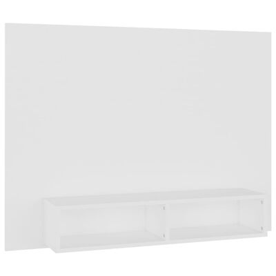 vidaXL TV-taso seinälle valkoinen 120x23,5x90 cm lastulevy