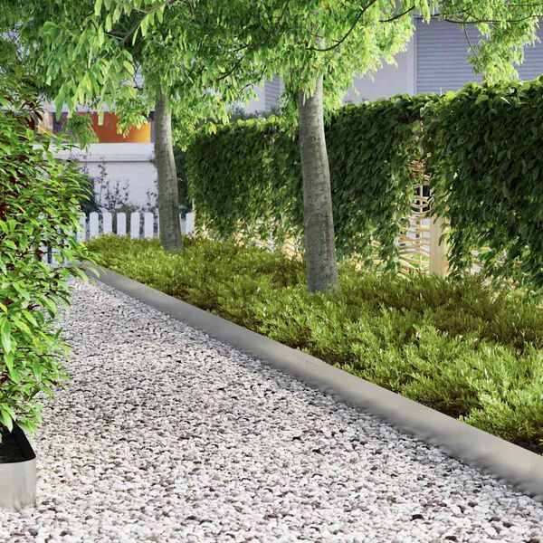 vidaXL Nurmireunus 4 pcs Hopea 450 x 0.05 x 15 cm Galvanoitu ter&auml;s