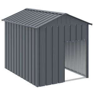 vidaXL Koirankoppi katolla antrasiitti 117x153x123 cm galvanoitu ter&auml;s