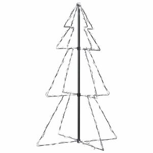 vidaXL Kartiojoulukuusi 160 LED-valoa sis&auml;/ulkok&auml;ytt&ouml;&ouml;n 78x120 cm