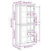 vidaXL Varastokalustesarja s&auml;ilytystilassa ovella Ruskea Tekninen puu