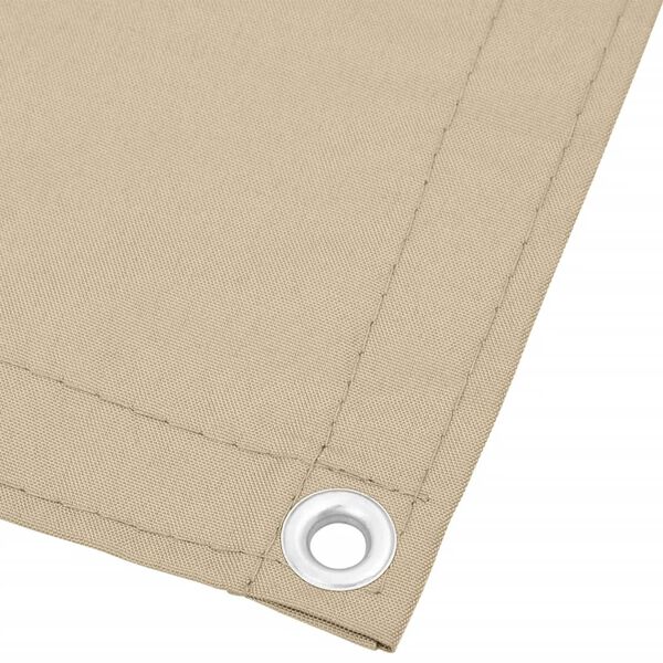 vidaXL Parvekesuoja beige 90x1000 cm 100% polyesteri Oxford polyesteri