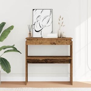vidaXL Konsolip&ouml;yt&auml; vanhaa puuta 80x30x80 cm lastulevy
