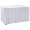 vidaXL Venyv&auml;t p&ouml;yt&auml;liinat 2 kpl helmalla 120x60,5x74 cm valkoinen
