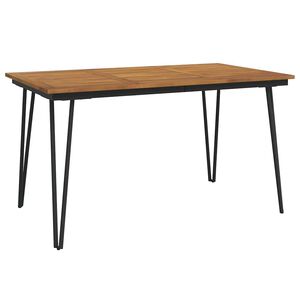 vidaXL Puutarhap&ouml;yt&auml; pinnijaloilla 140x80x75 cm t&auml;ysi akasiapuu