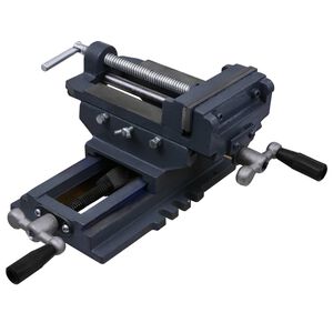 vidaXL Manuaalisesti k&auml;ytett&auml;v&auml; sivuliukuva poraruuvipenkki 127 mm