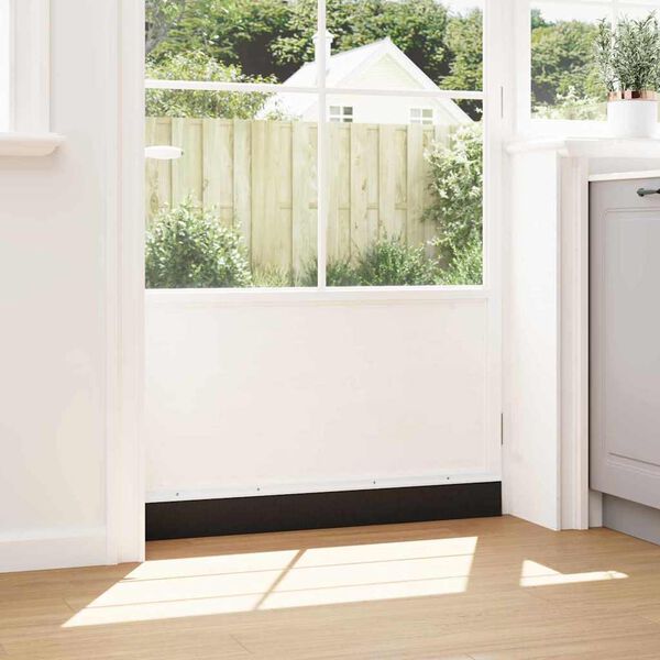 vidaXL Kierteellinen oven harjasulku 6 pcs Valkoinen 100 cm