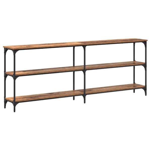 vidaXL Konsolip&ouml;yt&auml; Vanha Puu 200 x 29 x 75 cm