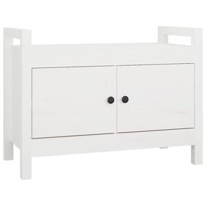 vidaXL Eteisen penkki valkoinen 80x40x60 cm t&auml;ysi m&auml;nty