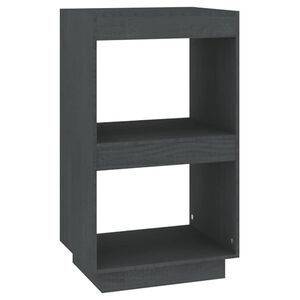 vidaXL Kirjahylly harmaa 40x35x71 cm t&auml;ysi m&auml;nty