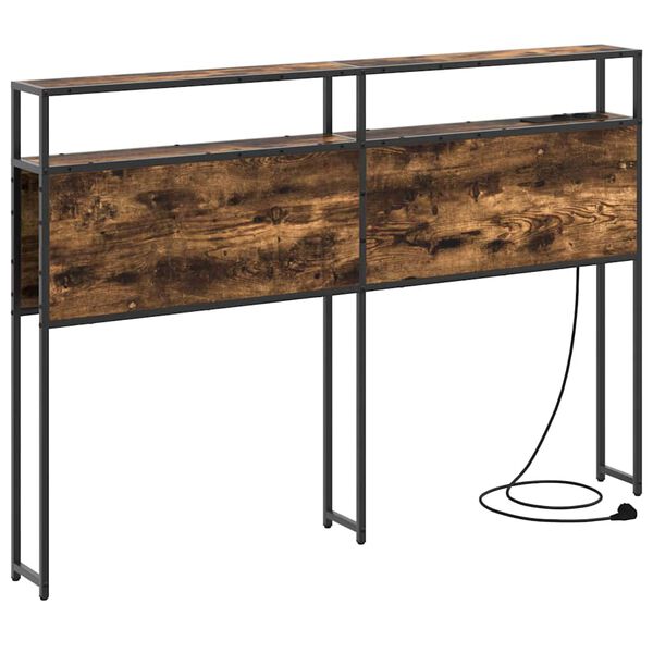 vidaXL S&auml;ilytysp&auml;&auml;ty hyllyll&auml; p&auml;&auml;tyll&auml; Savutammi 120 cm Tekninen puu