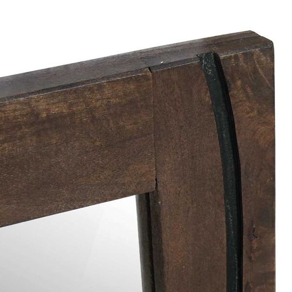 vidaXL Kylpyhuoneen peili Sein&auml;kiinnitett&auml;v&auml; Ruskea 70 x 50 x 2,5 cm