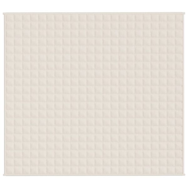 vidaXL Painopeitto vaalea kerma 200x230 cm 9 kg kangas