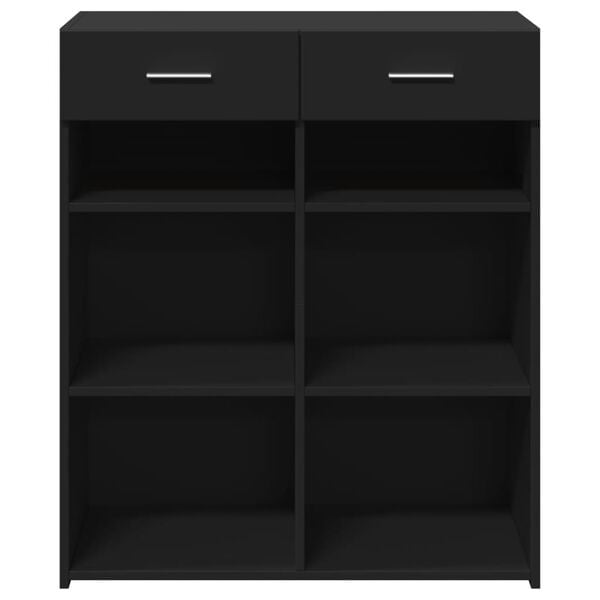 vidaXL Senkki musta 80x42,5x93 cm tekninen puu