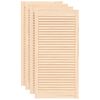 vidaXL Kaapin ovet säleikkömuotoilu 4 kpl 99,3x49,4 cm täysi mänty