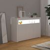 vidaXL Senkki LED-valoilla valkoinen 115,5x30x75 cm