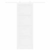 vidaXL Liukuovi ORKDAL Valkoinen 83 x 232 cm Massiivinen m&auml;nty