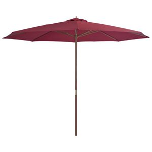 vidaXL Aurinkovarjo puurunko 350 cm viininpunainen